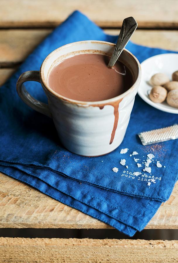 Spiced Hot Chocolate With Flakes Of Salt And Nutmeg mexico Photograph by Sarka Babicka