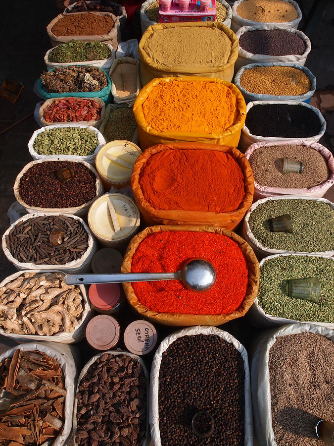 Spices In Market Photograph by Stefan Hajdu