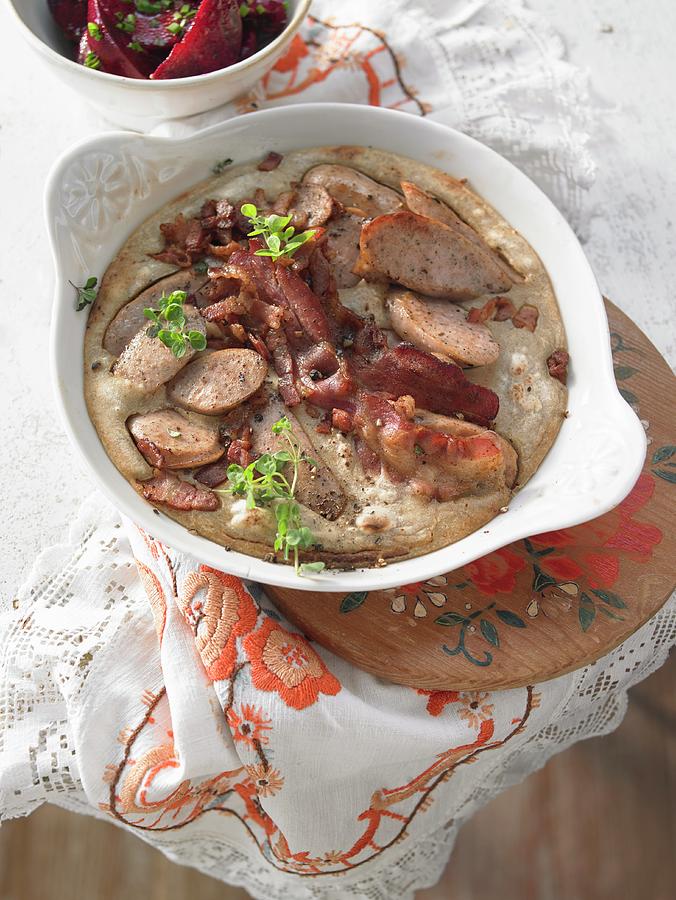 Spicy Beef Casserole With Bacon And Sausage italy Photograph by Jan-peter Westermann