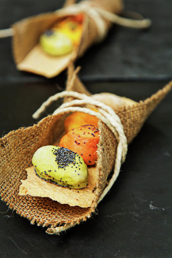 Spicy Choux Pastry In A Jute Wrap Photograph by Fabio Lombrici