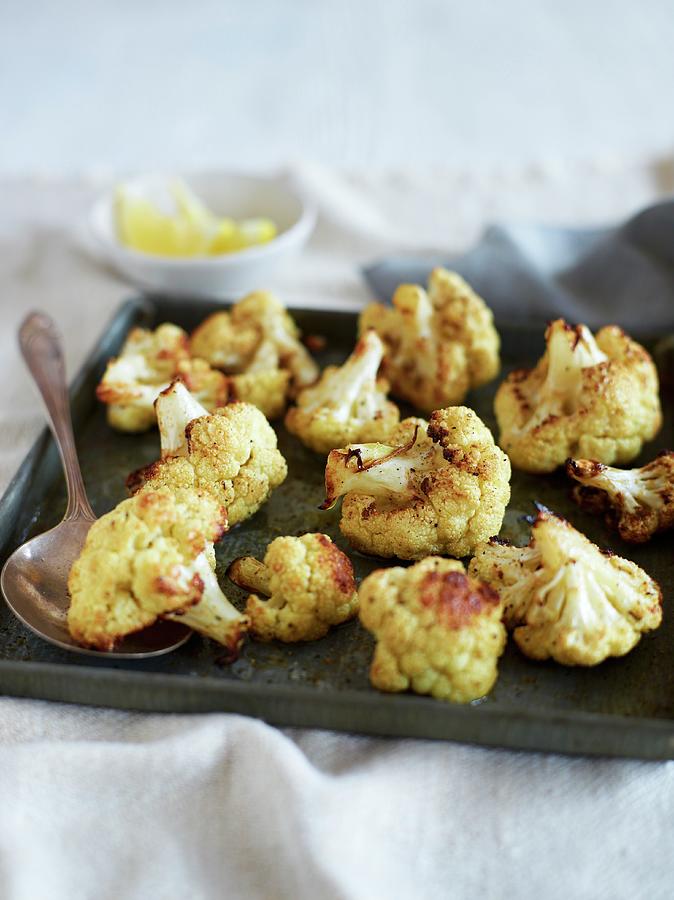 Spicy Oven-baked Cauliflower Photograph by Charlie Richards