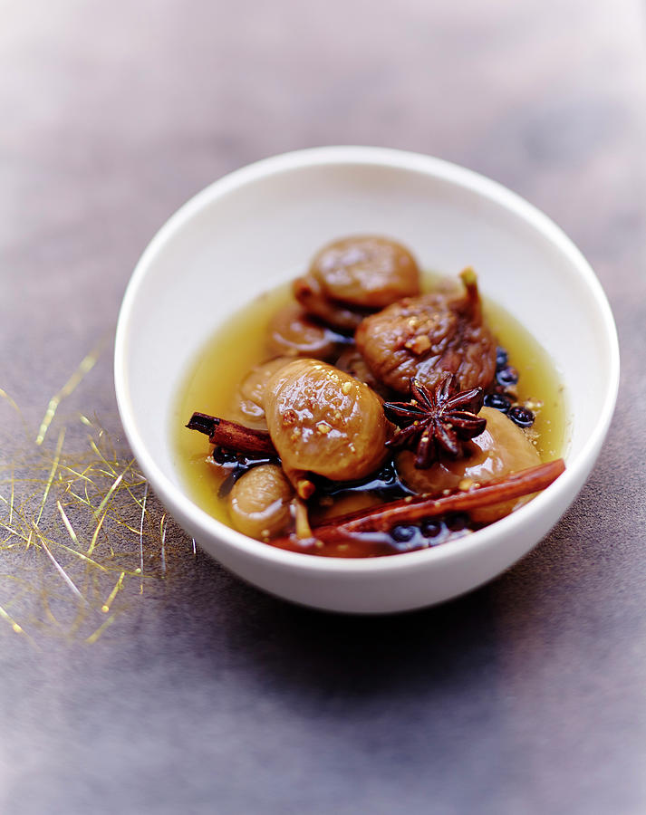Spicy Stewed Figs In Syrup Photograph by Bilic