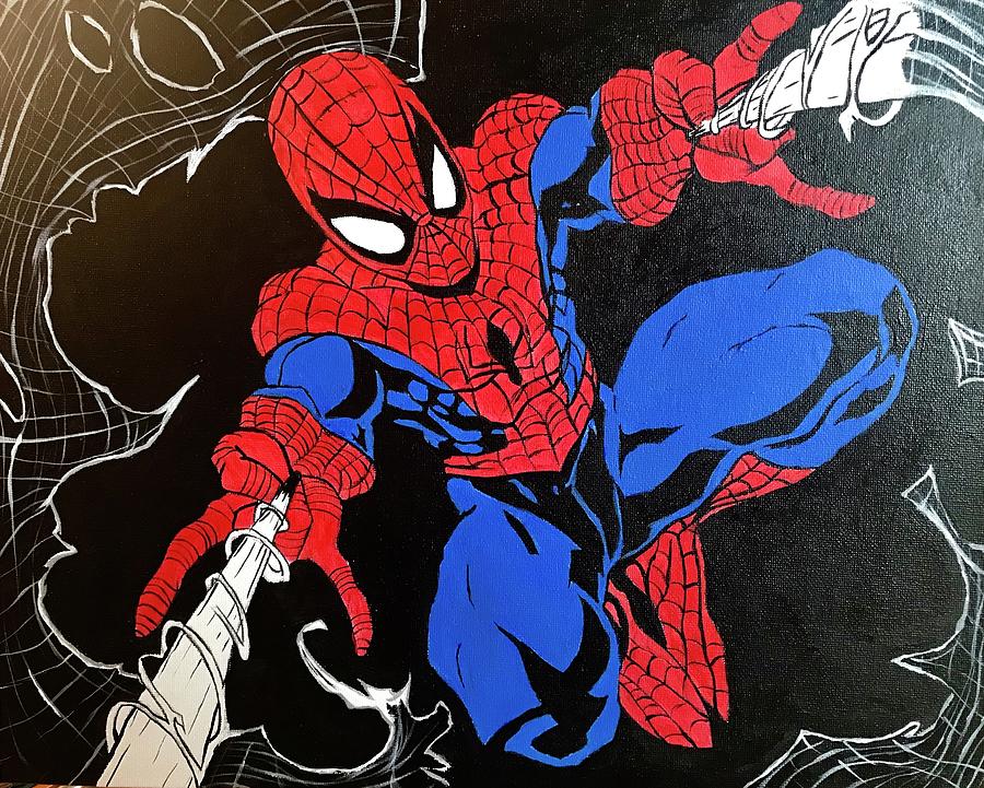 Spider - man Painting by Willy Proctor