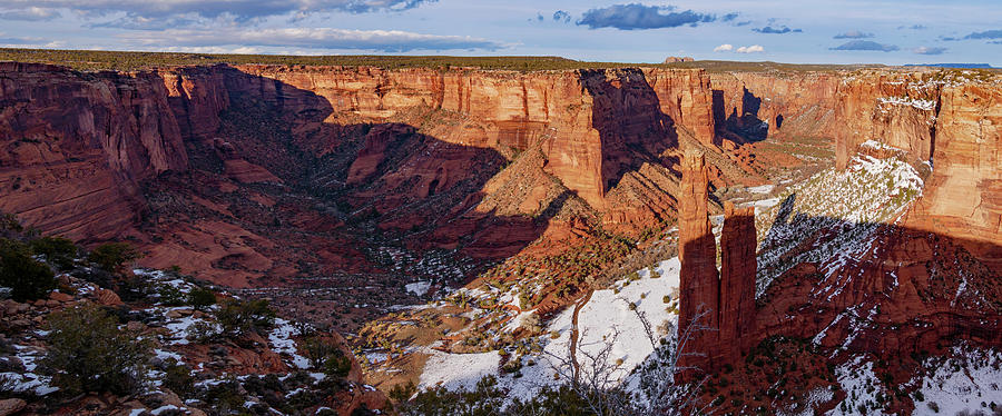 Spider Rock Panorama Photograph by Todd Bannor