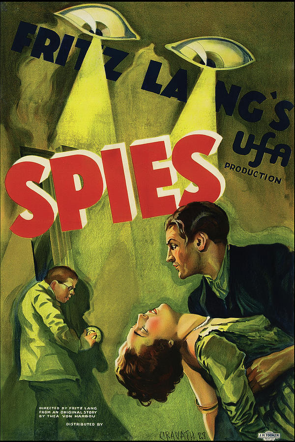 Spies Painting by Fritz Lang