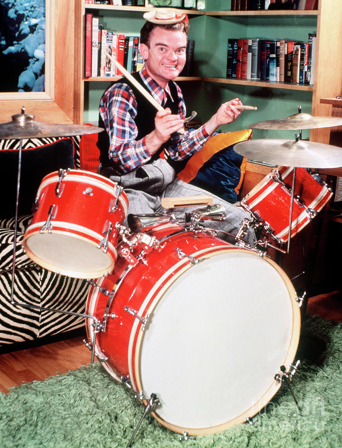 Spike Jones Plays Drums Photograph by Bettmann