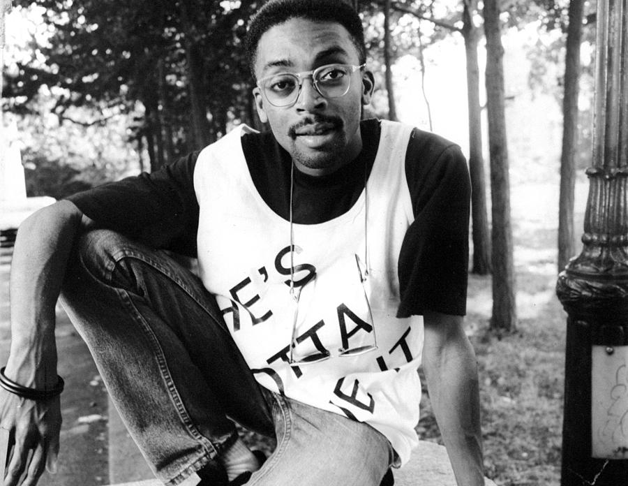 Spike Lee Wearing A T-shirt From His Photograph by New York Daily News Archive