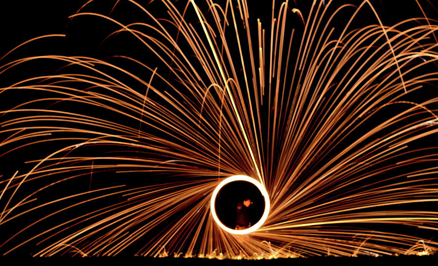 Spinning Fire Photograph by Rich Byham Images