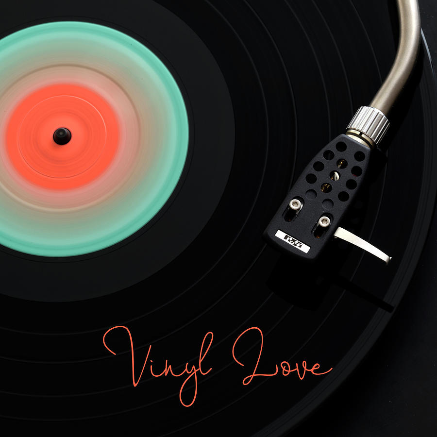 Record Photograph - Spinning Record Vinyl Love by Tom Quartermaine