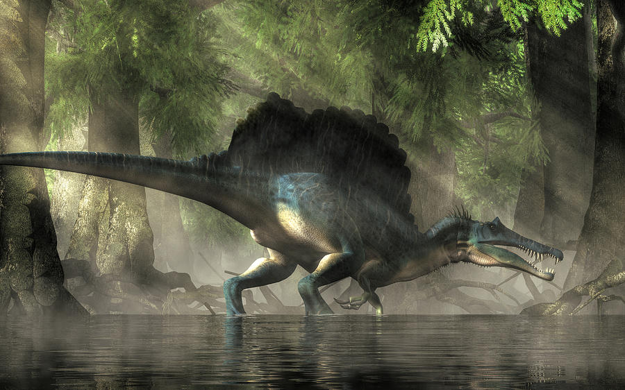 Spinosaurus Digital Art by Daniel Eskridge