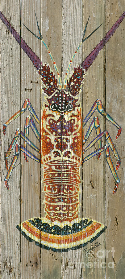 Spiny Lobster Painting by Danielle Perry
