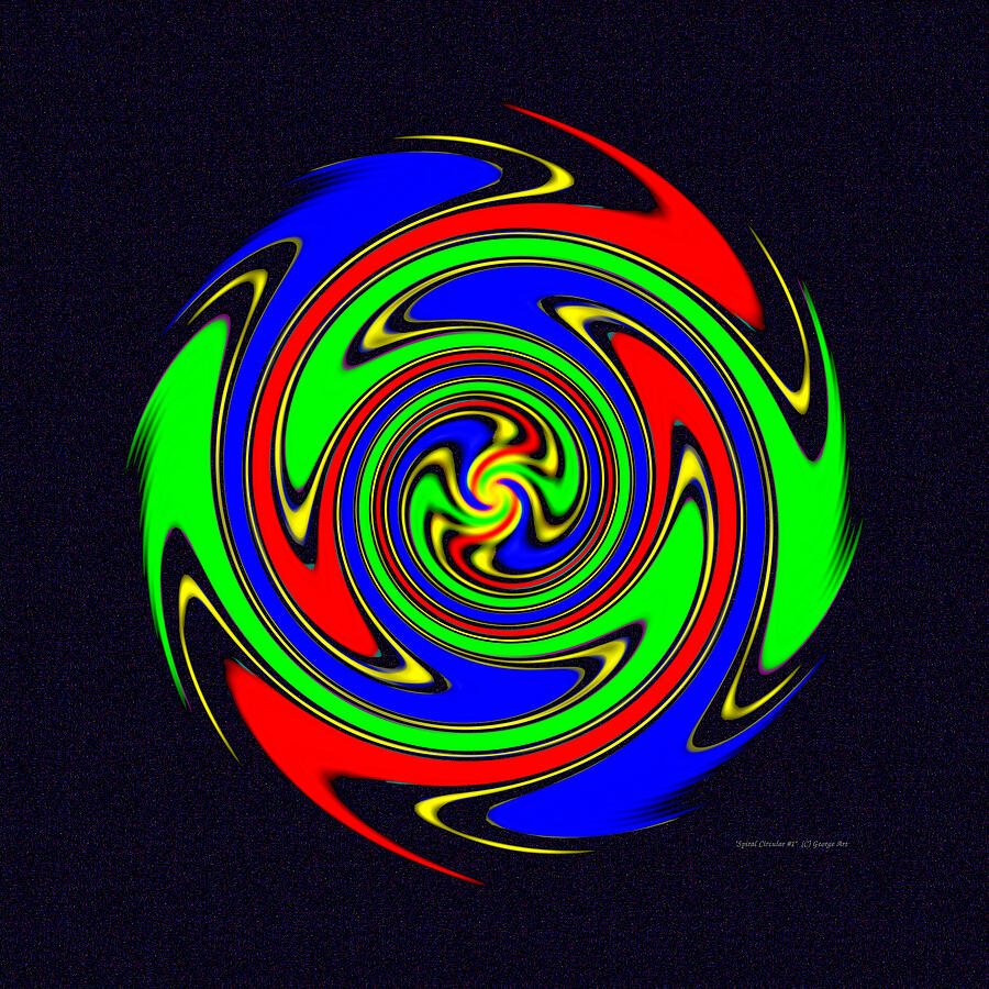 Spiral Circular #1 Digital Art by George Art Gallery