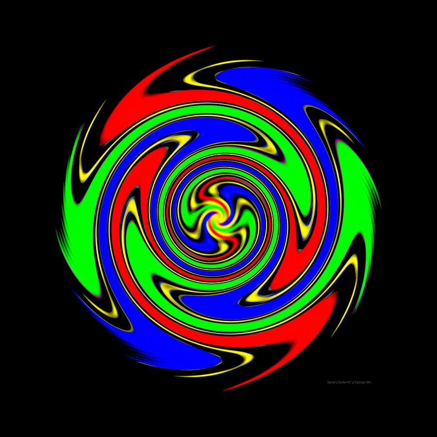 Spiral Circular #2 Digital Art by George Art Gallery