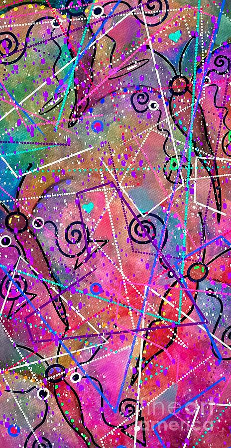 Spiral Energy Abstract Mixed Media by Lauries Intuitive