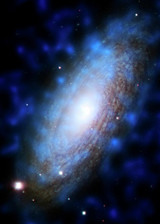 Spiral Galaxy Photograph by Nasa/cxc/u. Mass/q. D. Wang/noao/kpno/spl