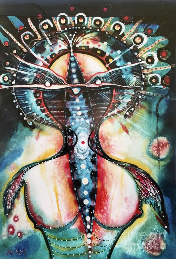 Spiral Galaxy Princess Painting by Glen Neff