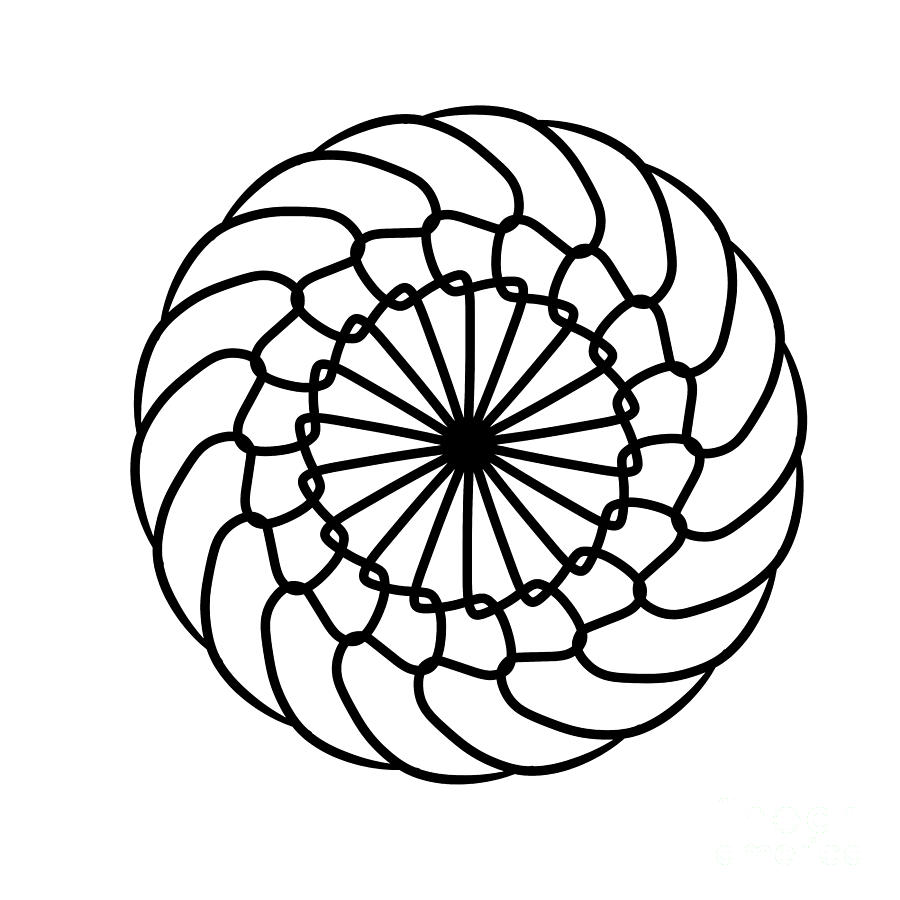 Spiral Graphic Design Digital Art by Delynn Addams