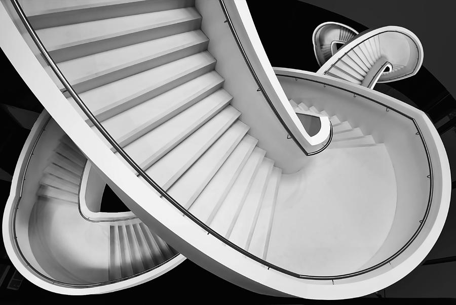 Black And White Photograph - Spiral by Henk Van Maastricht