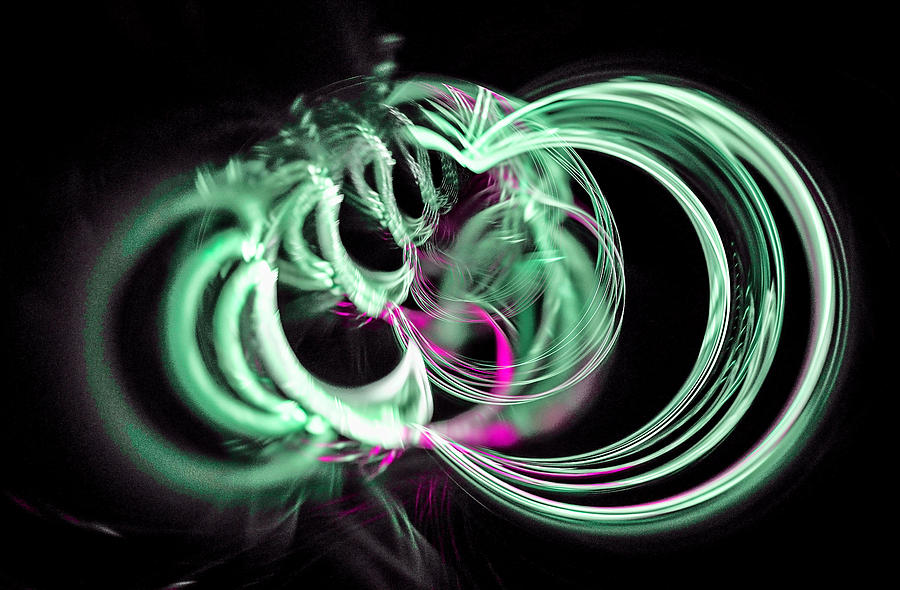 Spiral Mob Green Digital Art by Don Northup