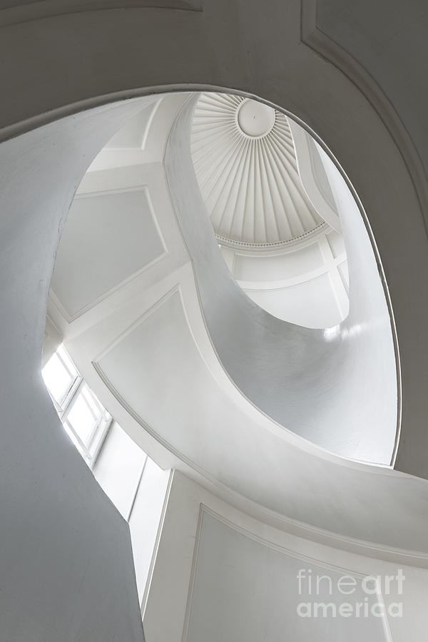 Auditorium Photograph - Spiral Modernist Staircase In Warsaw by Cinematographer Auditorium Photograph - Spiral Modernist Staircase In Warsaw by Cinematographer