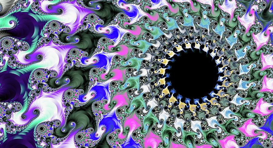 Spiral of Doom Purple Digital Art by Don Northup