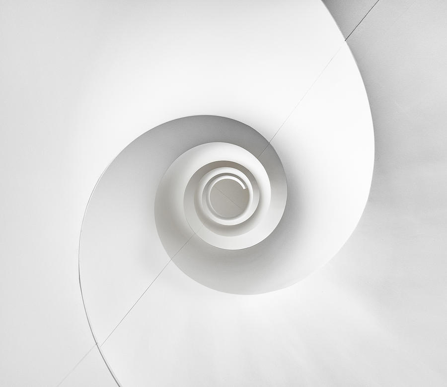 Spiral Staircase At Sahmri Photograph by James Yu