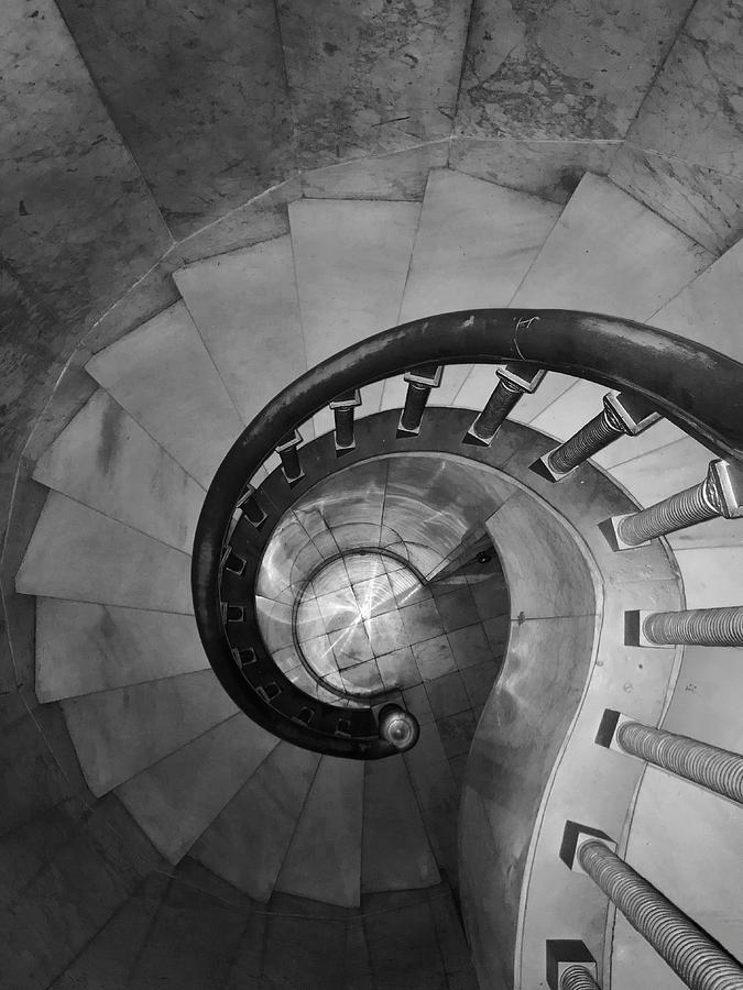 Spiral Staircase, Lakewood  Cemetary Chapel Photograph by Sarah Lilja