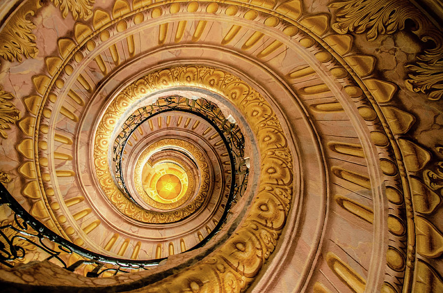 Spiral Staircase - Melk Abbey Photograph by Tito Slack