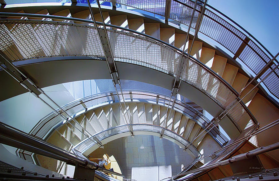 Spiral Stairwell Pano Photograph by Brian Wallace - Fine Art America