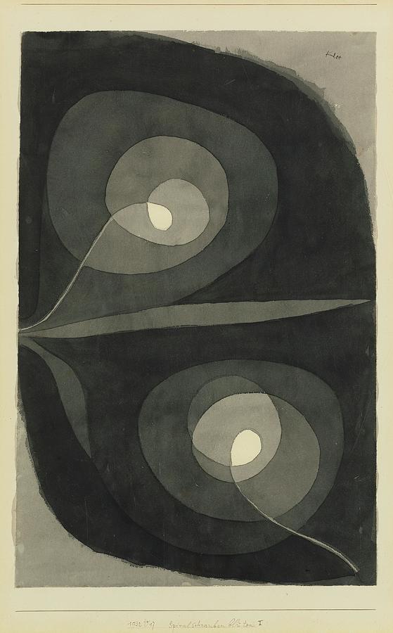 Spiralschraubenbluten Painting by Paul Klee