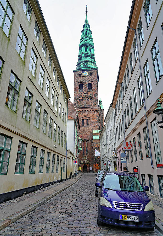 Spire Of The Church Of St. Nicholas In Copenhagen Denmark Photograph