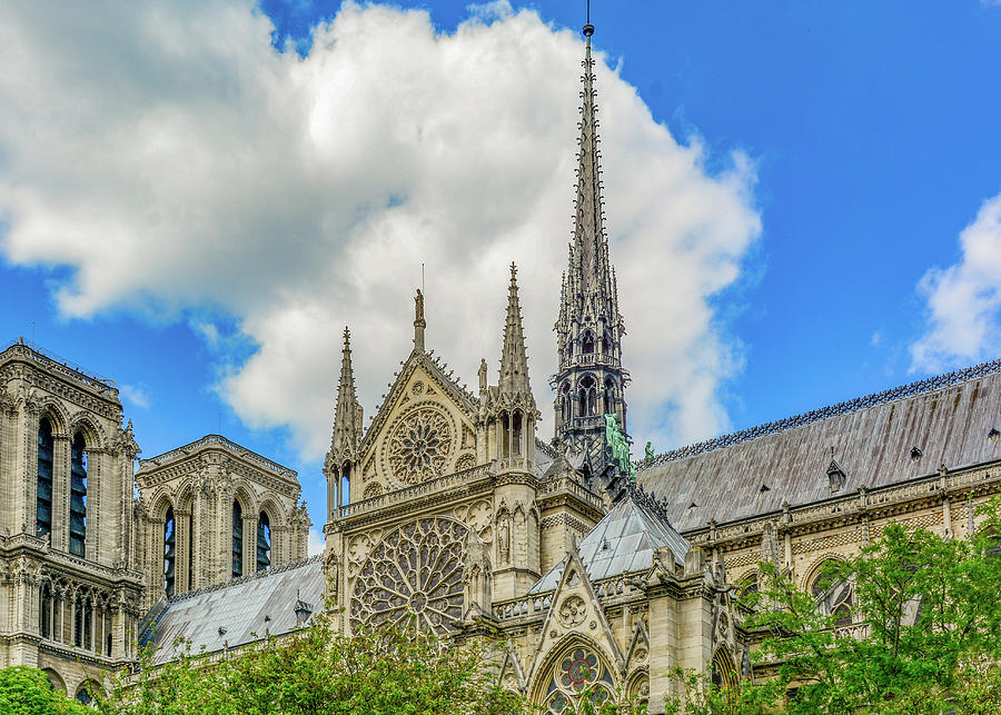 Spires Along the Seine Photograph by Marcy Wielfaert