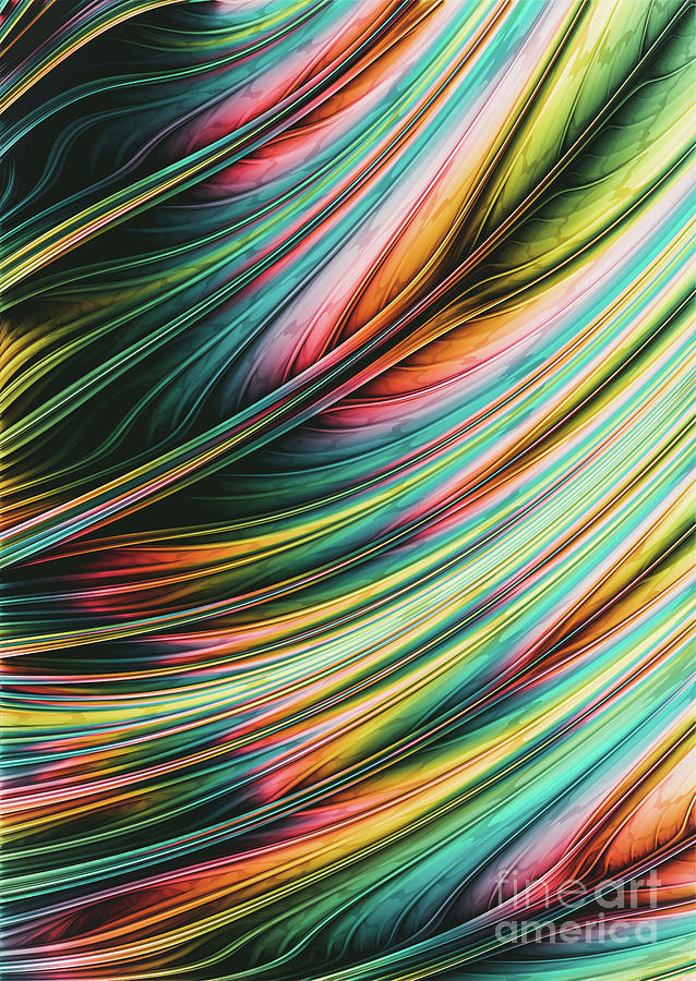 Abstract Photograph - Spirit Fiber. Colorful Abstract Art  by Stephen Geisel