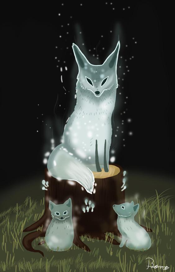 Spirit foxes Digital Art by Zaharie Alin - Fine Art America