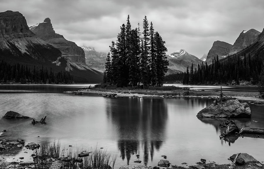 Spirit Island Black And White Photograph by Dan Sproul