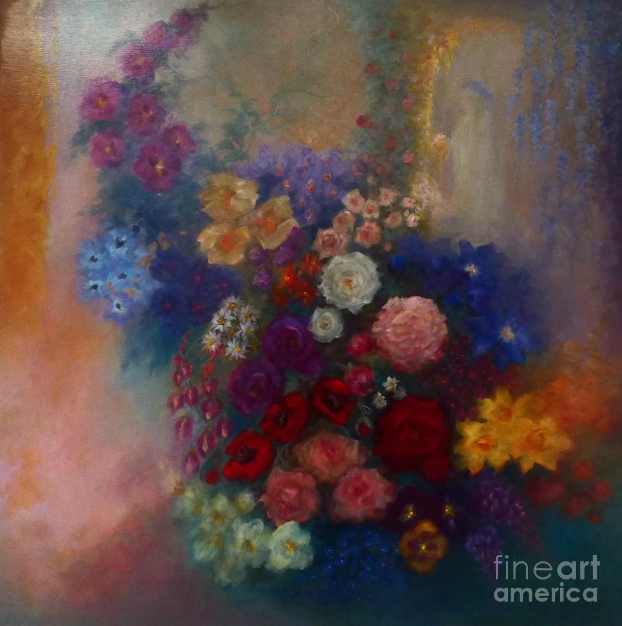 Spirit Of Flowers II Painting by Lee Campbell