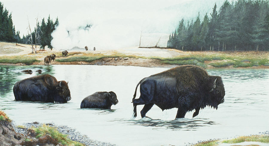 Spirit Of Yellowstone Painting by Rusty Frentner
