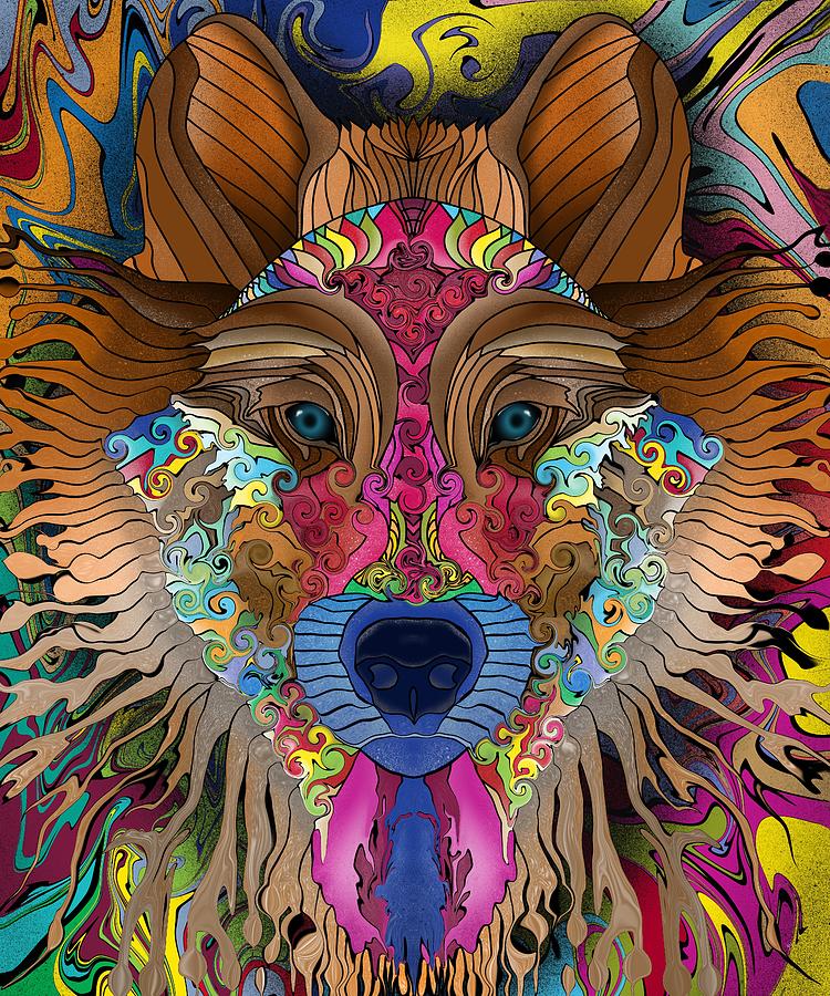 Spirit Wolf Digital Art by Mark Taylor - Pixels