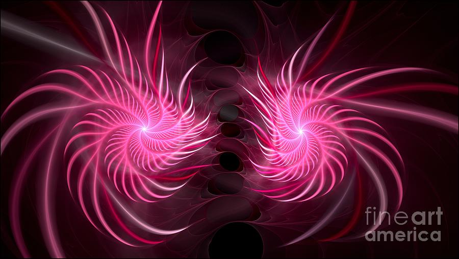 Spirolia Pink Digital Art by Doug Morgan
