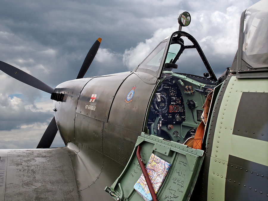 Spitfire Cockpit Photograph by Gill Billington