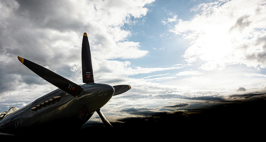 Spitfire into the sun Photograph by Scott Lyons