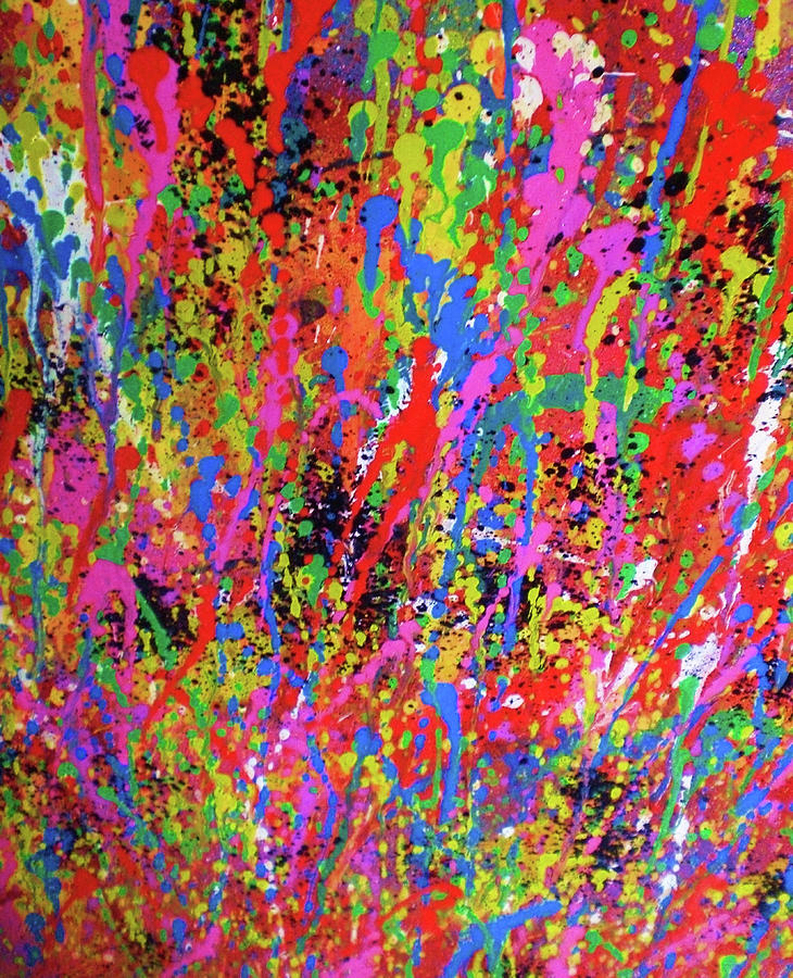 Abstract Mixed Media - Splash II by Abstract Graffiti
