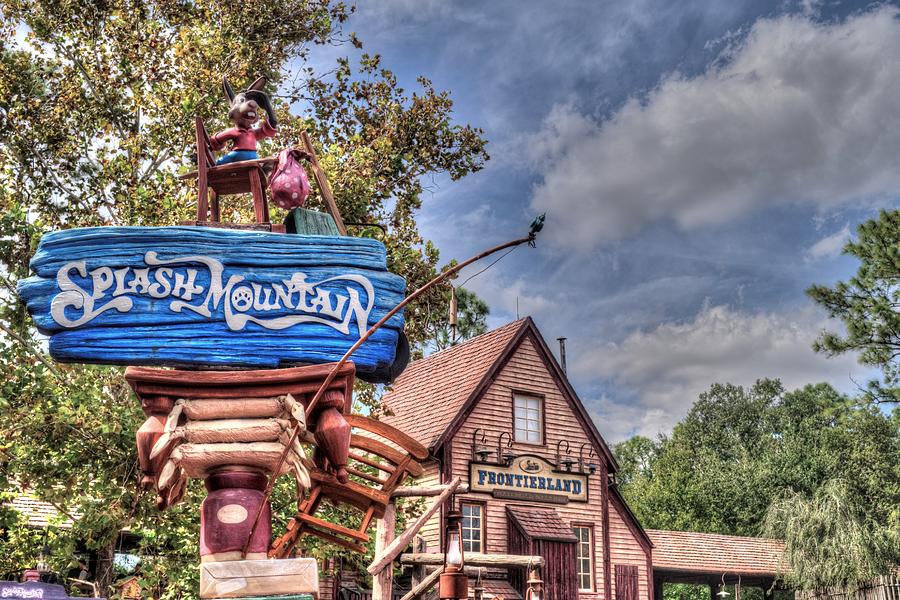 Orlando Photograph - Splash Mountain And Frontierland by Randy Dyer