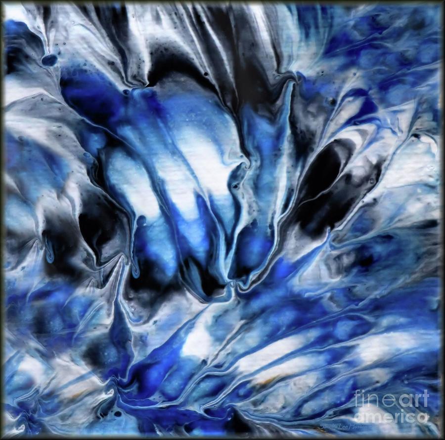 Splash Of Blue Painting by Sandra Huston