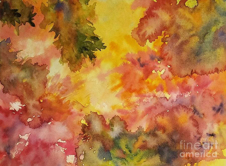 Splash of Fall Painting by Lisa Debaets