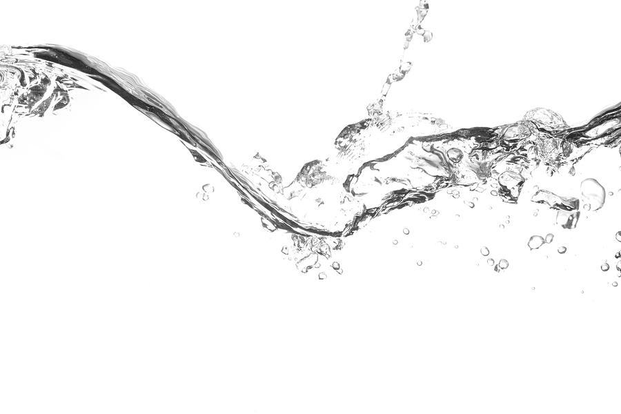 Splash Of Water On White Background Photograph by Mkurtbas