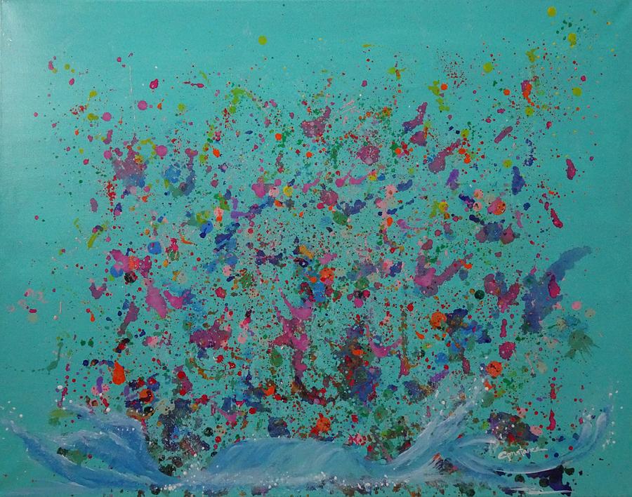 Splashing into Spring Painting by Connie Rowsell