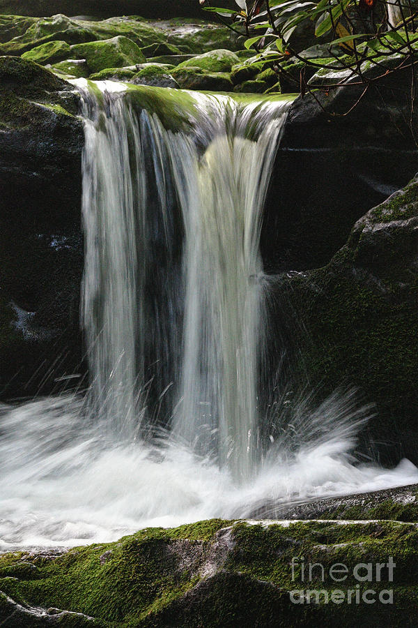 Splashing Waterfall Photograph by Phil Perkins