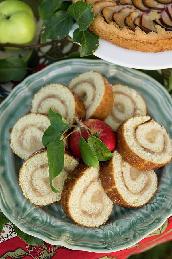 Sponge Roll With Apple Filling Photograph by Cecilia Mller
