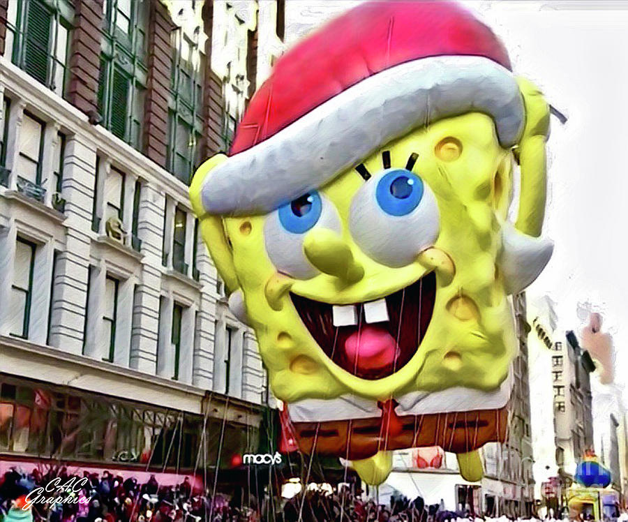 SpongeBob Macys Thanksgiving Digital Art by CAC Graphics